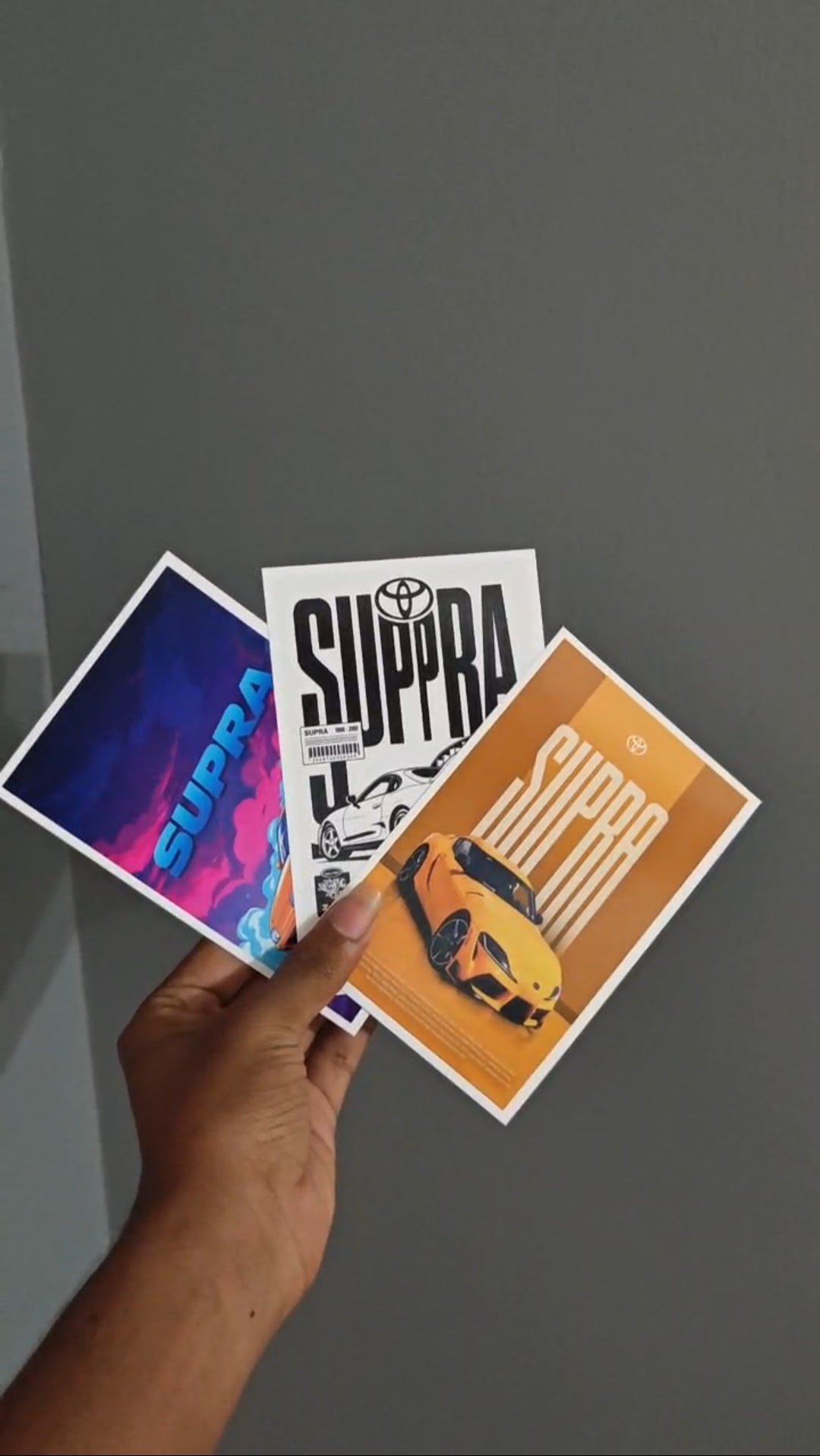 Aesthetic car poster card combo of 25 size A6