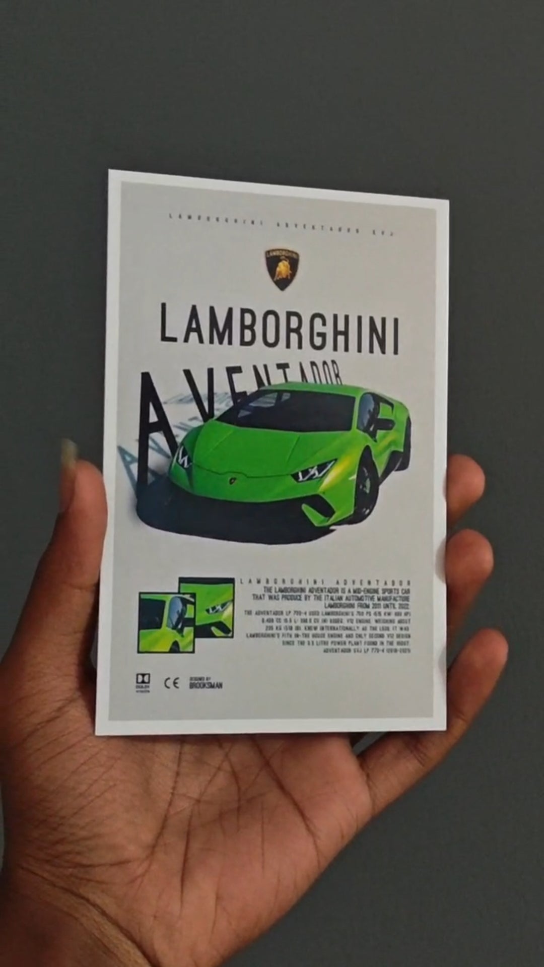 Aesthetic car poster card combo of 25 size A6