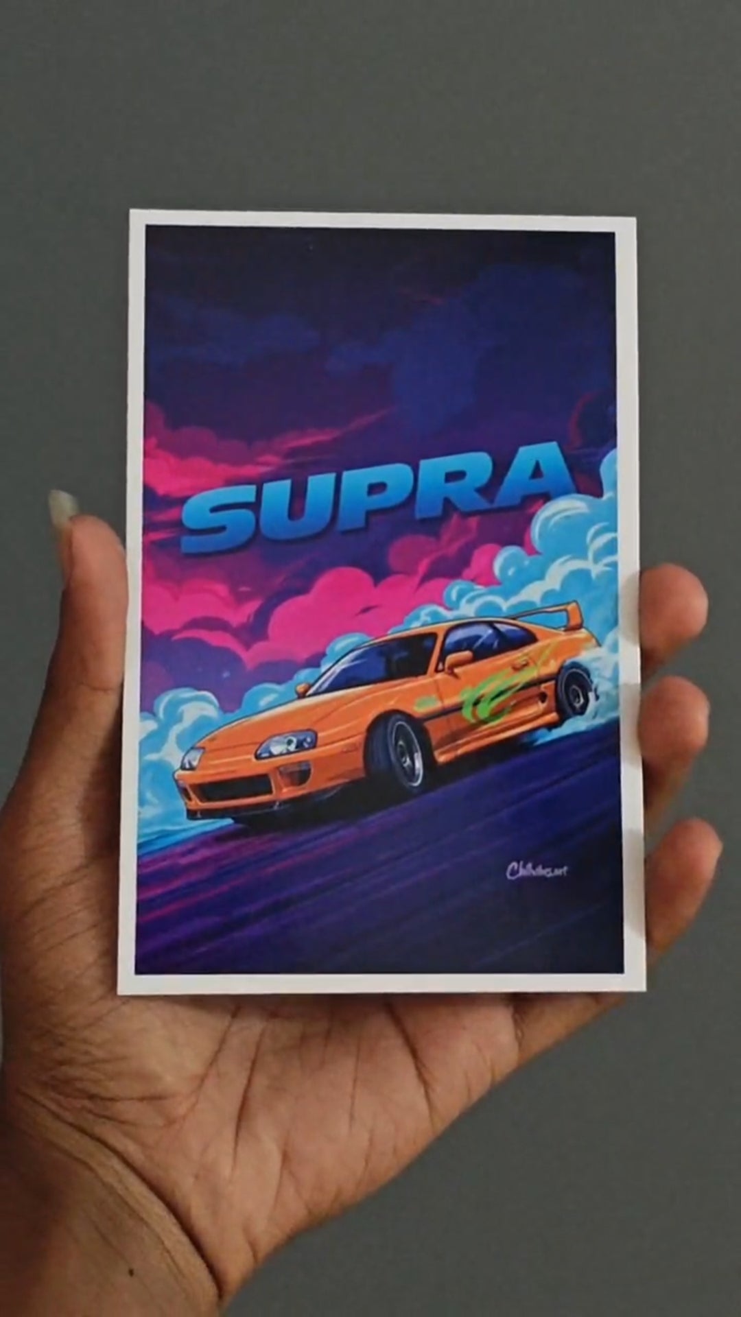 Aesthetic car poster card combo of 25 size A6
