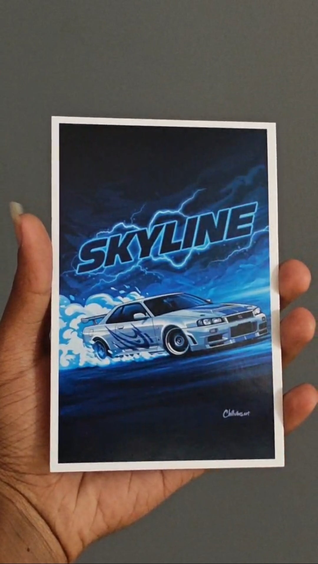 Aesthetic car poster card combo of 25 size A6