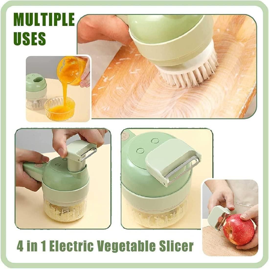4-in-1 Electric Vegetable & Fruit Cutter