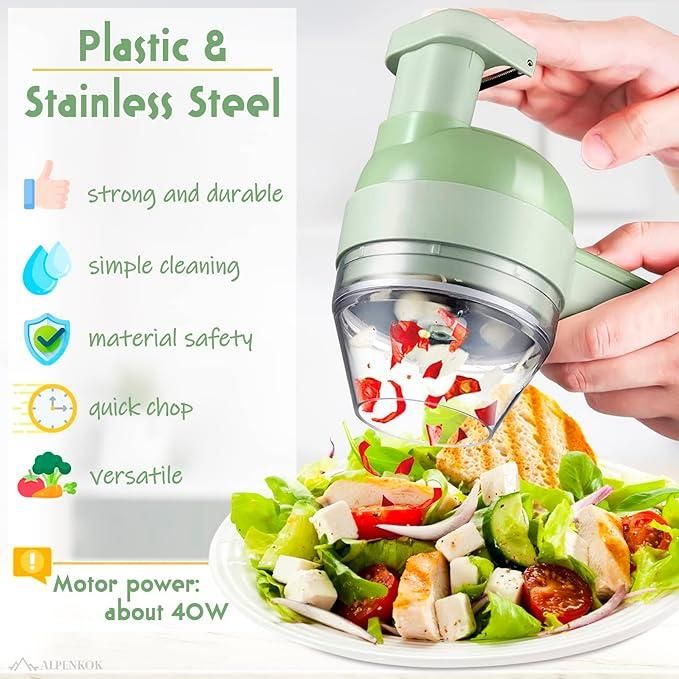 4-in-1 Electric Vegetable & Fruit Cutter