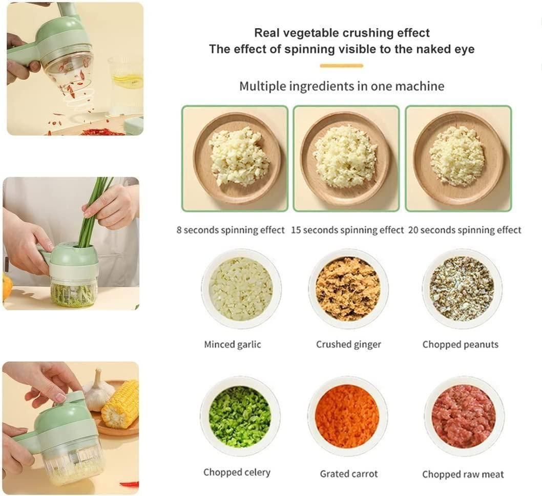4-in-1 Electric Vegetable & Fruit Cutter