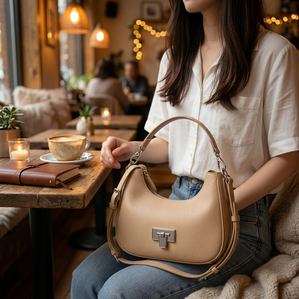 Elegant Mini Beige Handbag – Premium Style Everyday Carry
