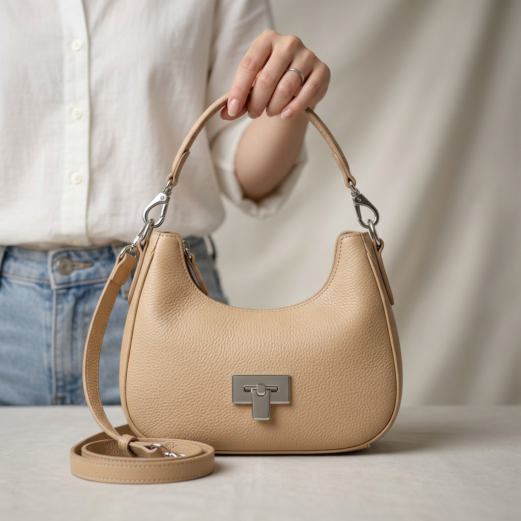 Elegant Mini Beige Handbag – Premium Style Everyday Carry